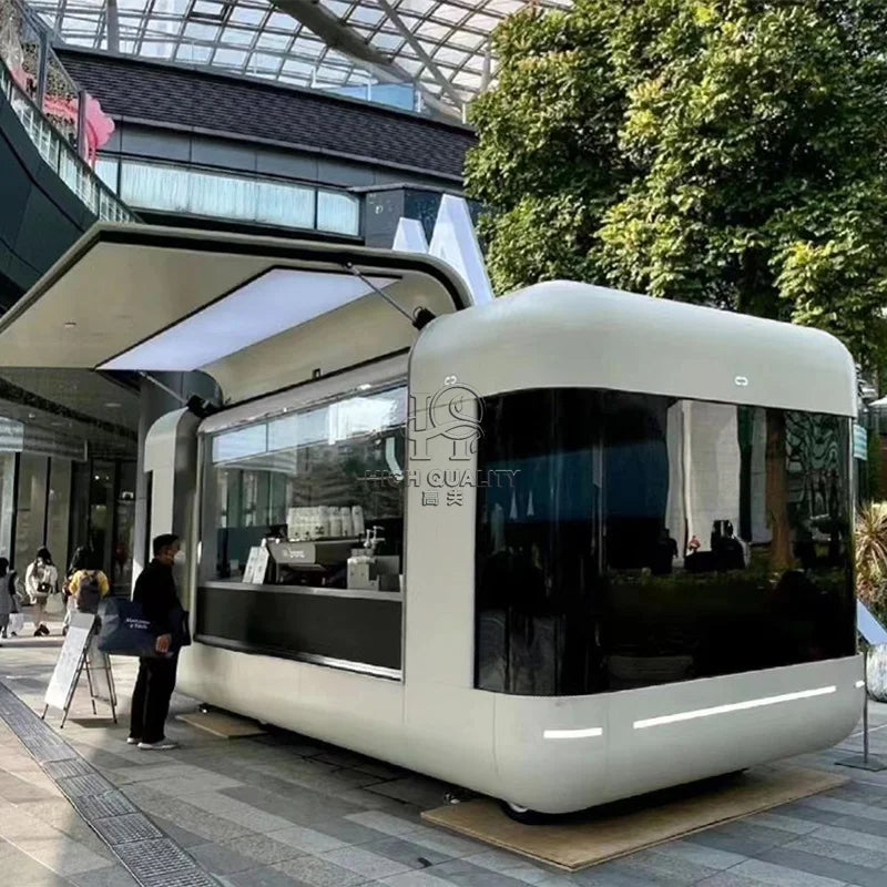 Ice Cream Food Cart Refrigerator Mobile Food Caravan Fast Food Trailer For Sale Usa