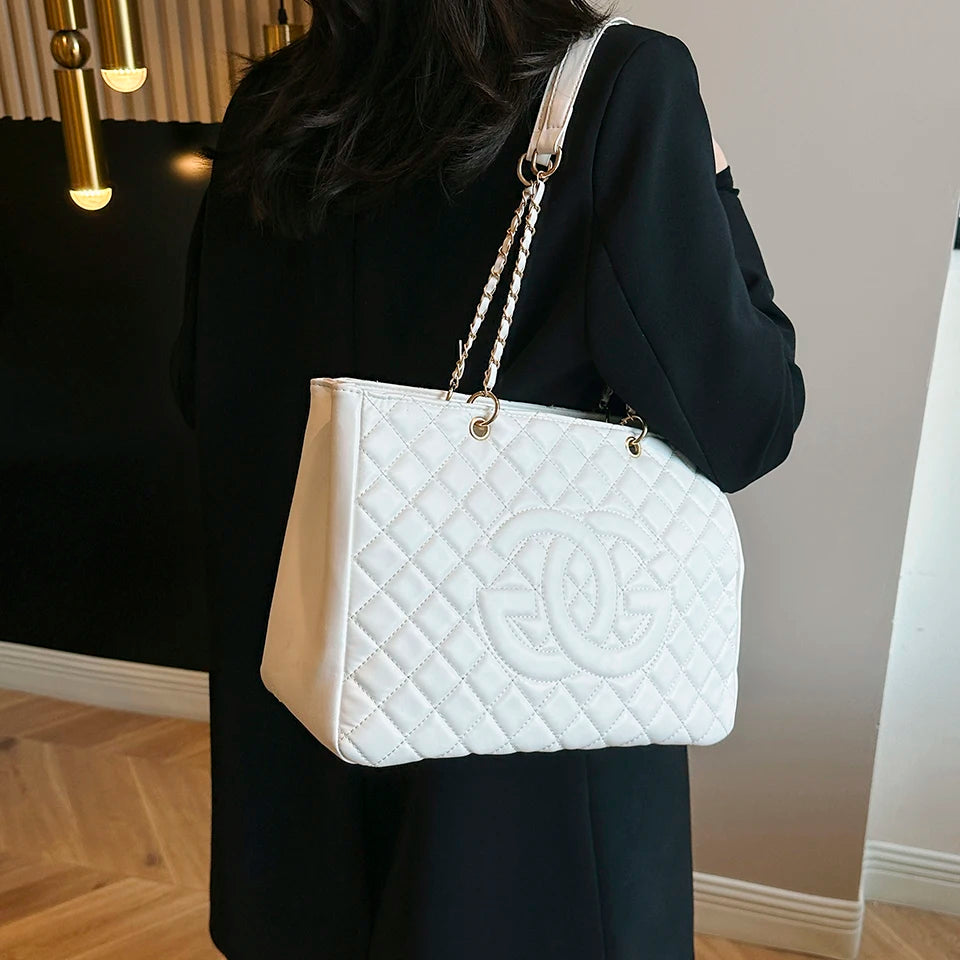 Classic Retro Chain Strap Messenger Bag Women's Luxury Textured Leather Handbag Paris Fashion Zipper Shoulder Bag