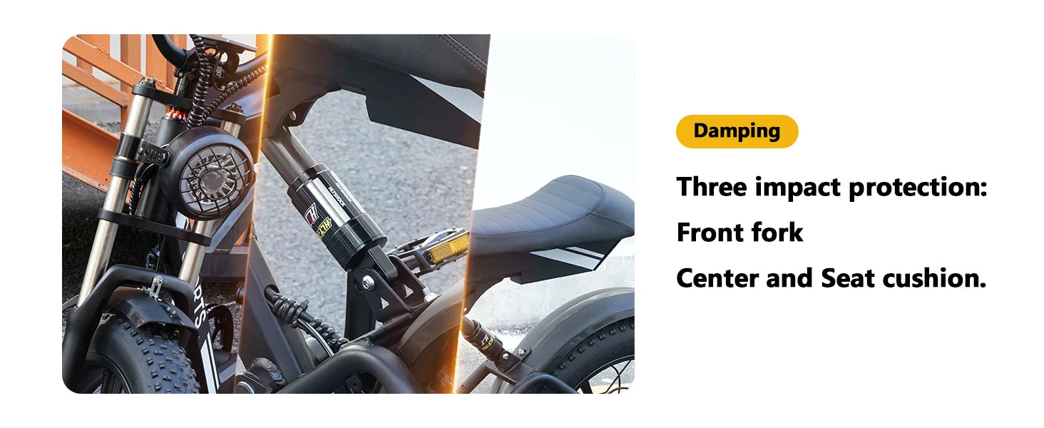 Electric Bike for Adults,1500W Peak,35MPH,48V 816Wh Battery,MAX 75Miles Electric Motorcycle,20'' Fat Tire Dirt Bike,7-Speed Bike