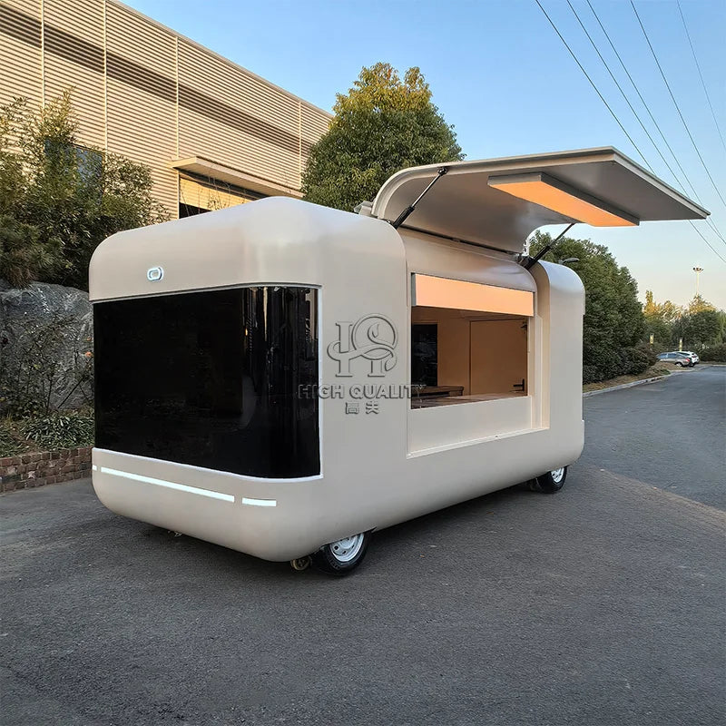 Ice Cream Food Cart Refrigerator Mobile Food Caravan Fast Food Trailer For Sale Usa