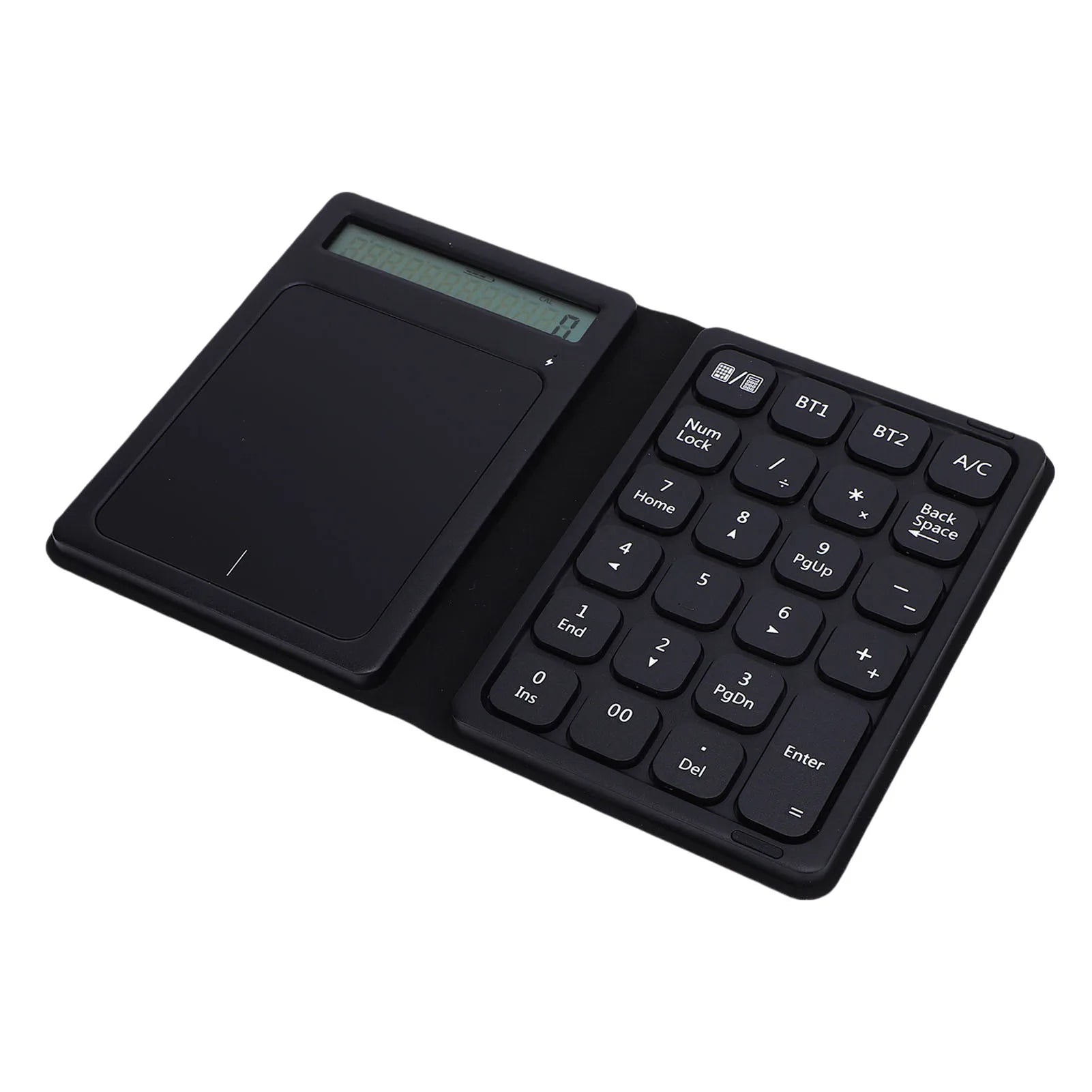 Wireless Numeric Keypad 2 Device Connectivity Bluetooth Numeric Keyboard Foldable Calculator Function for Financial Accounting