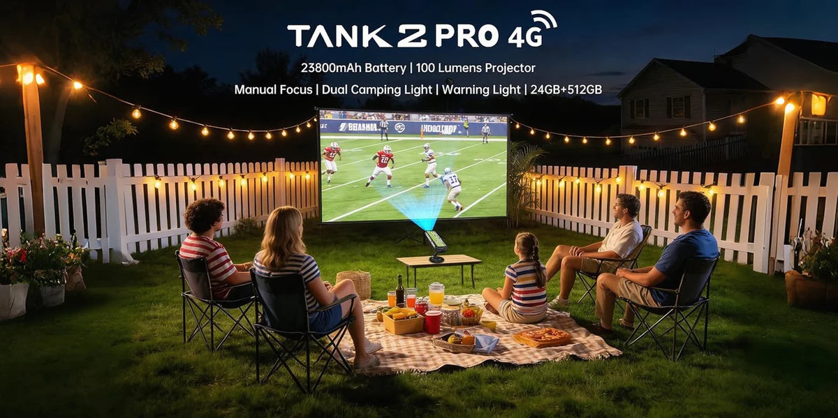 8849 Tank 2 PRO Unihertz Projector Rugged Smartphone 100 Lumen Android15 23800mAh 120W 512GB 100MP Camera Night Vision IP68 2026