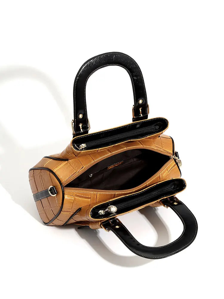 QJBY designer luxury brand high quality woven leather handbag for women Large Capacity Multi-layer 2024 new in crossbody bags