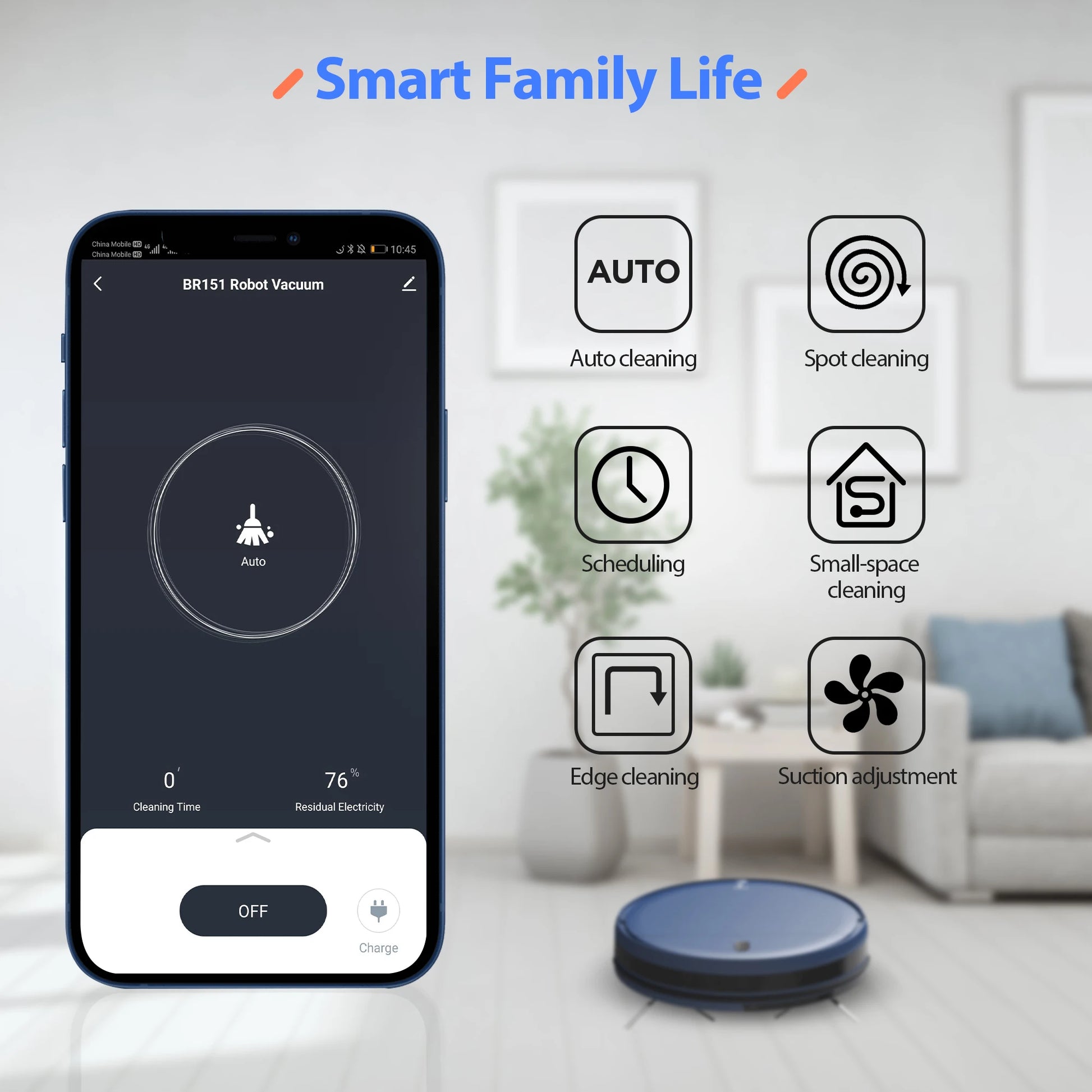 RAYFURN Robot Vacuum Cleaner 6000Pa Power Auto Charging App Control Water Tank Wet Mopping Robot Vacuum Cleaner Electric Sweeper
