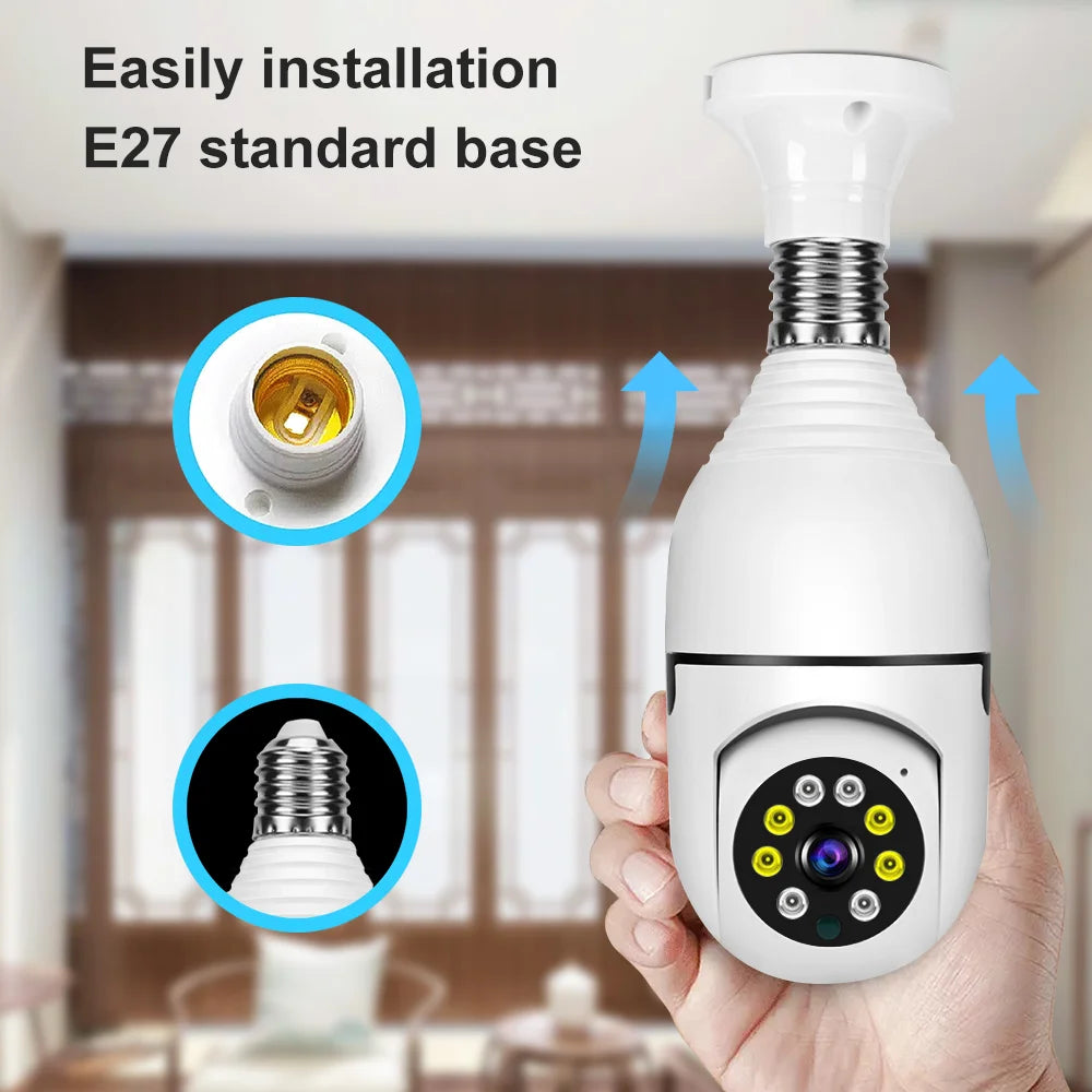 YI Iot E27 Bulb Surveillance 5G Wifi Camera 2MP Night Vision Full Color Automatic Human Track Security Protection Monitor Camera