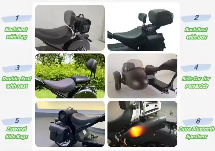 EEC COC 2000W Electric Scooter Citycoco 80KM Range Citicoco Chopper Chinese Prices Citycoco 4000w Scooter
