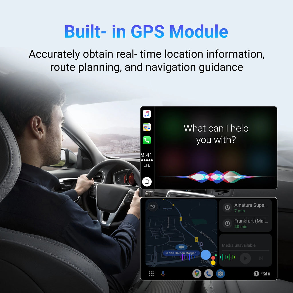 2025 CarPlay Ai Box Wireless Android Auto Car Play Adapter Smart Car TV Accessories for Net flix UtubeQualcomm Snapdragon 6125