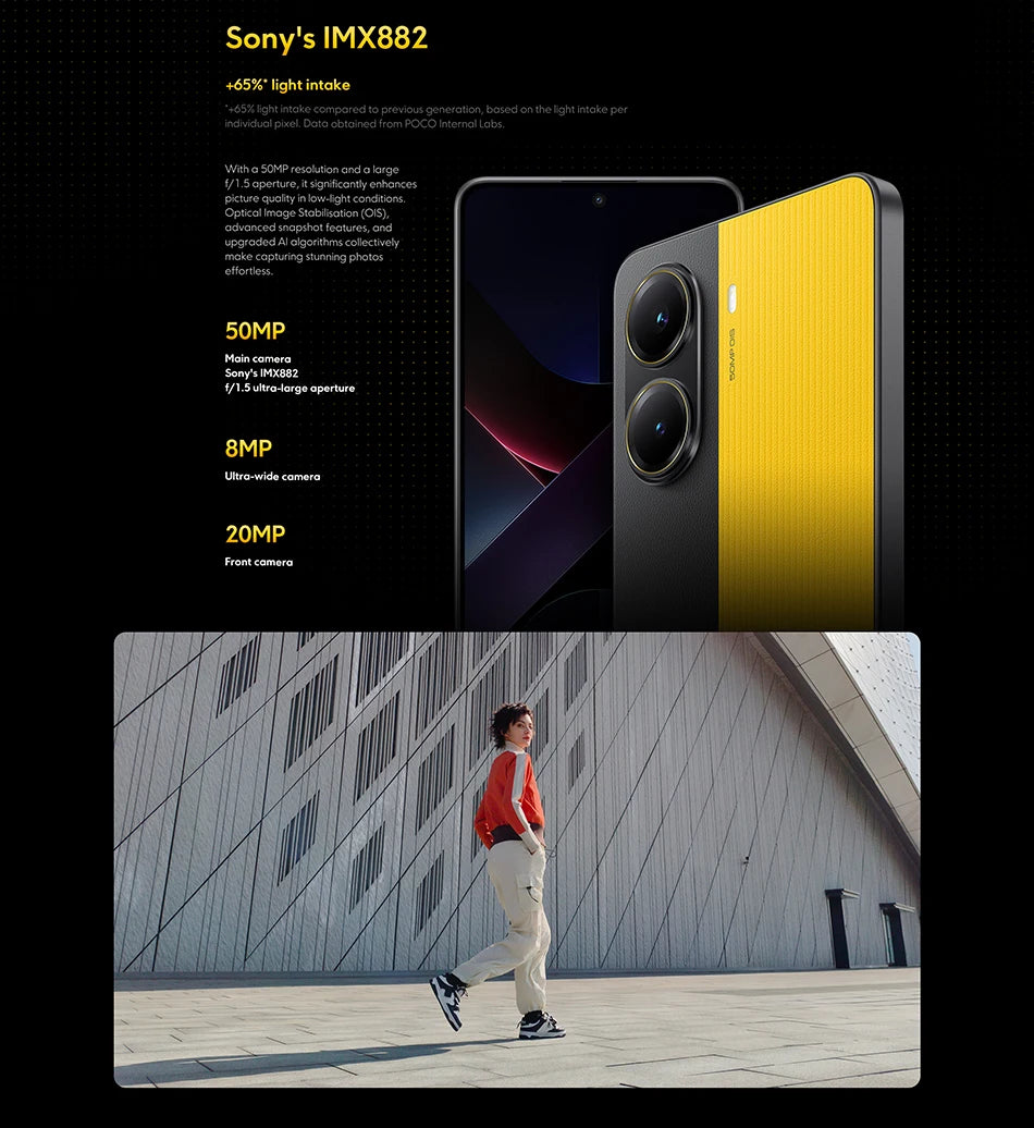 POCO X7 Pro Global Version Mobile Phone 6000mAh Battery 90W HyperCharge Dimensity 8400-Ultra 120Hz 1.5K display IP68 NFC