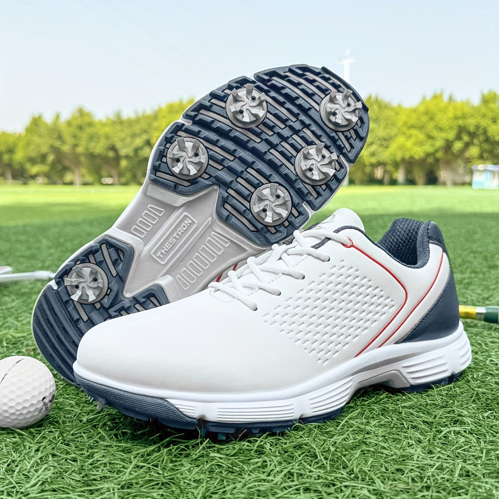 Sneakers, Men's Golf Shoes Outdoor Sports Leisure Lightweight Golf Shoes for Men Non-Slip Big Size 7-15 Comfortable Fashion Professional Golf Sport Training Shoes
