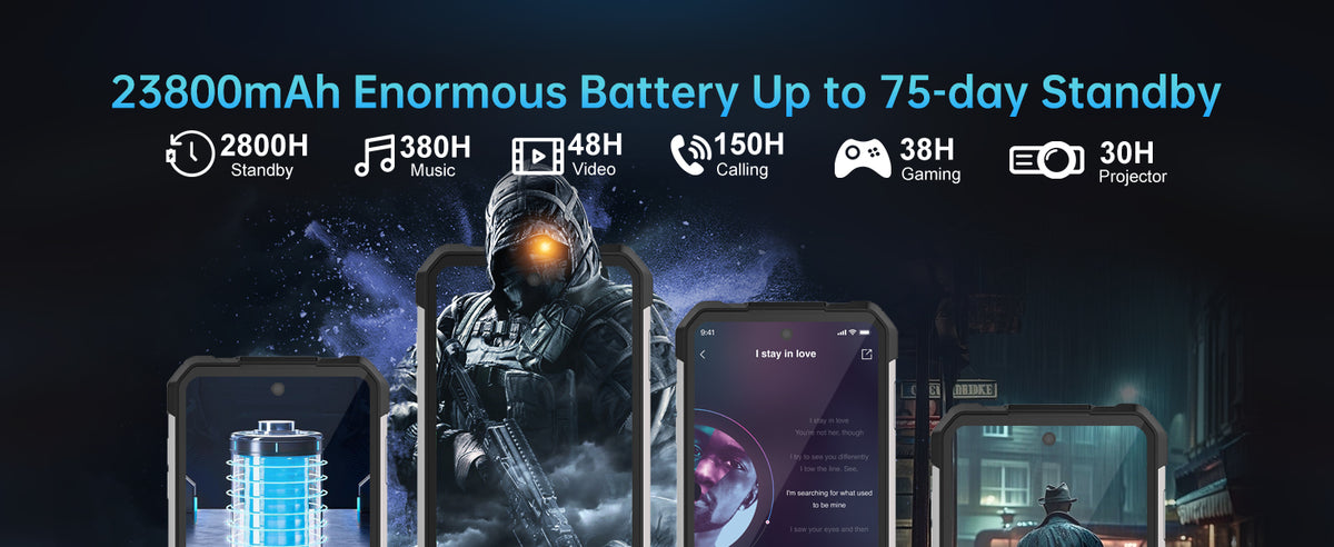 8849 Tank 2 PRO Unihertz Projector Rugged Smartphone 100 Lumen Android15 23800mAh 120W 512GB 100MP Camera Night Vision IP68 2026