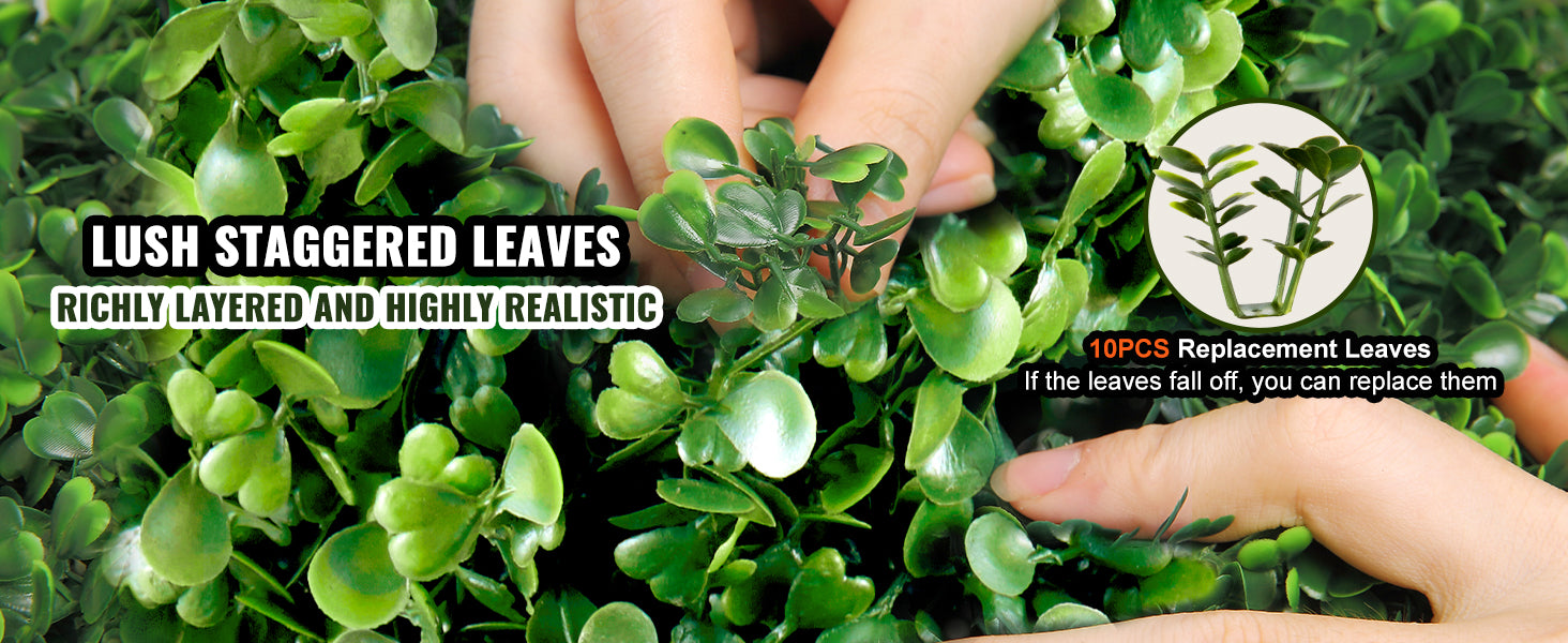 SucceBuy 1/2pcs Artificial Boxwood Tower Topiary Spiral Artificial Plant 24/36/48in high Decorative Plants Green Plastic PE Tree