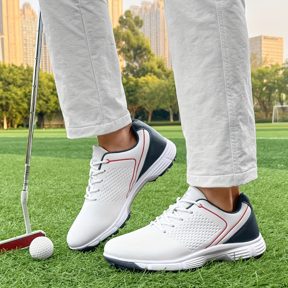 Sneakers, Men's Golf Shoes Outdoor Sports Leisure Lightweight Golf Shoes for Men Non-Slip Big Size 7-15 Comfortable Fashion Professional Golf Sport Training Shoes