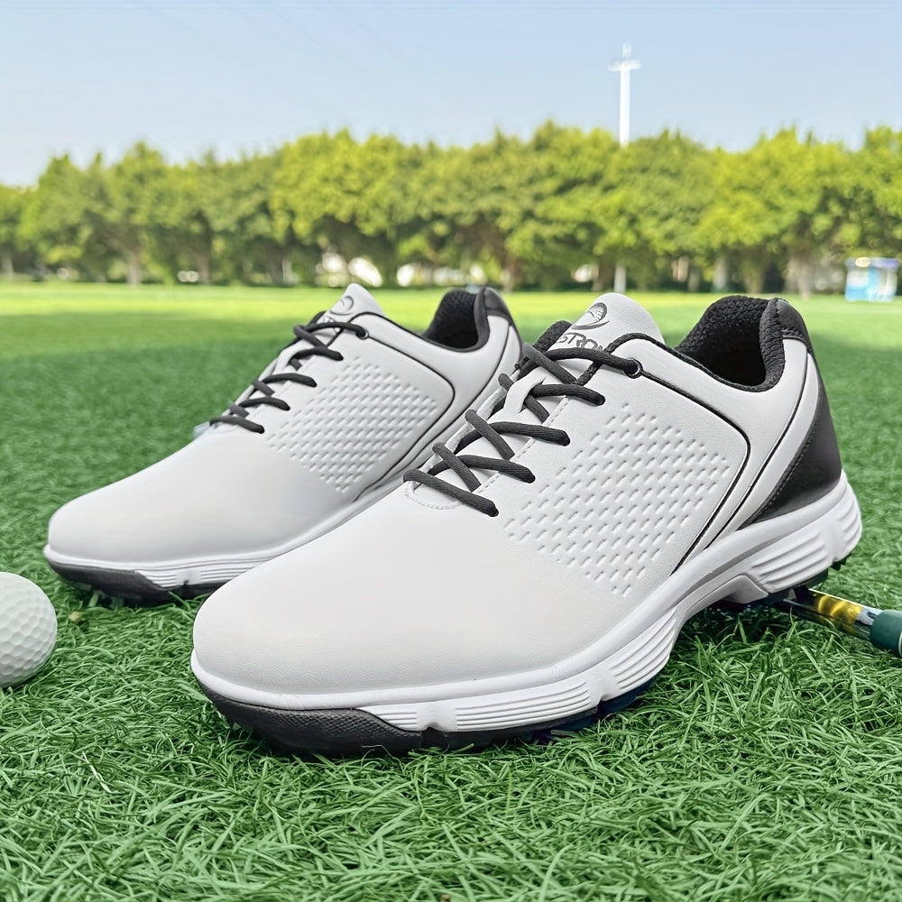 Sneakers, Men's Golf Shoes Outdoor Sports Leisure Lightweight Golf Shoes for Men Non-Slip Big Size 7-15 Comfortable Fashion Professional Golf Sport Training Shoes