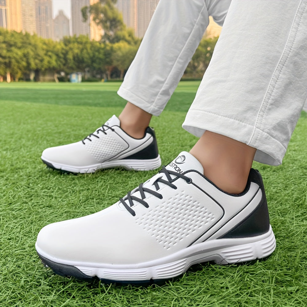 Sneakers, Men's Golf Shoes Outdoor Sports Leisure Lightweight Golf Shoes for Men Non-Slip Big Size 7-15 Comfortable Fashion Professional Golf Sport Training Shoes