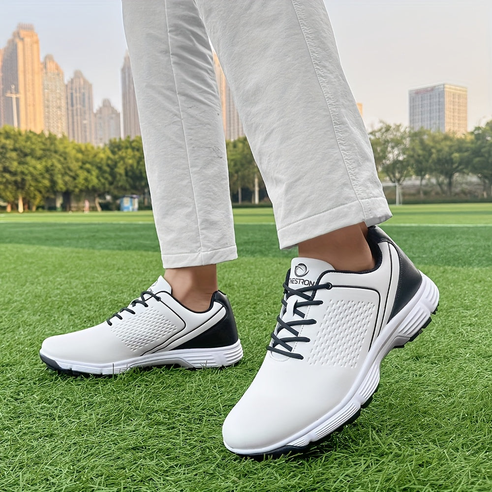 Sneakers, Men's Golf Shoes Outdoor Sports Leisure Lightweight Golf Shoes for Men Non-Slip Big Size 7-15 Comfortable Fashion Professional Golf Sport Training Shoes