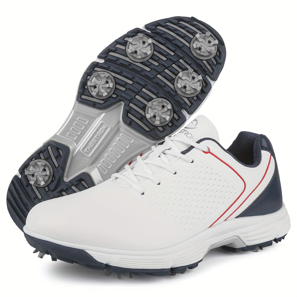 Sneakers, Men's Golf Shoes Outdoor Sports Leisure Lightweight Golf Shoes for Men Non-Slip Big Size 7-15 Comfortable Fashion Professional Golf Sport Training Shoes