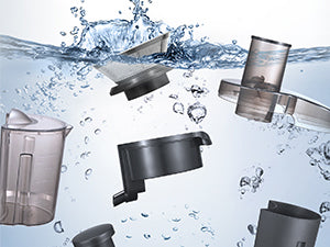 Qcen Juicer Machine, 500W Centrifugal Juicer Extractor with Wide Mouth 3” Feed Chute for Fruit Vegetable, Easy to Clean