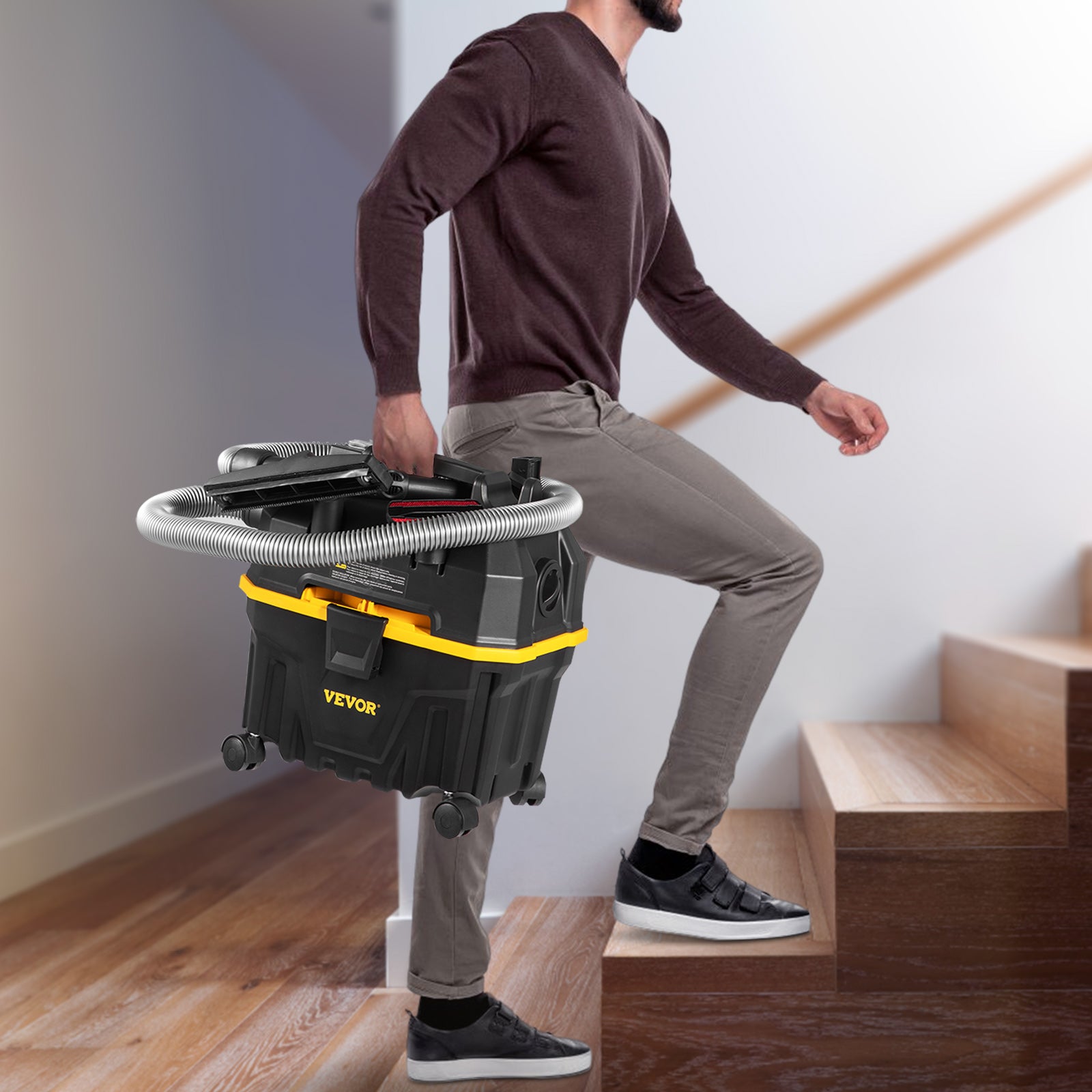 SucceBuy Portable Wet and Dry Vacuum Cleaner 15L For Car & Home Appliance 1200W Power Strong Suction Vacuum Cleaner & Air Blower