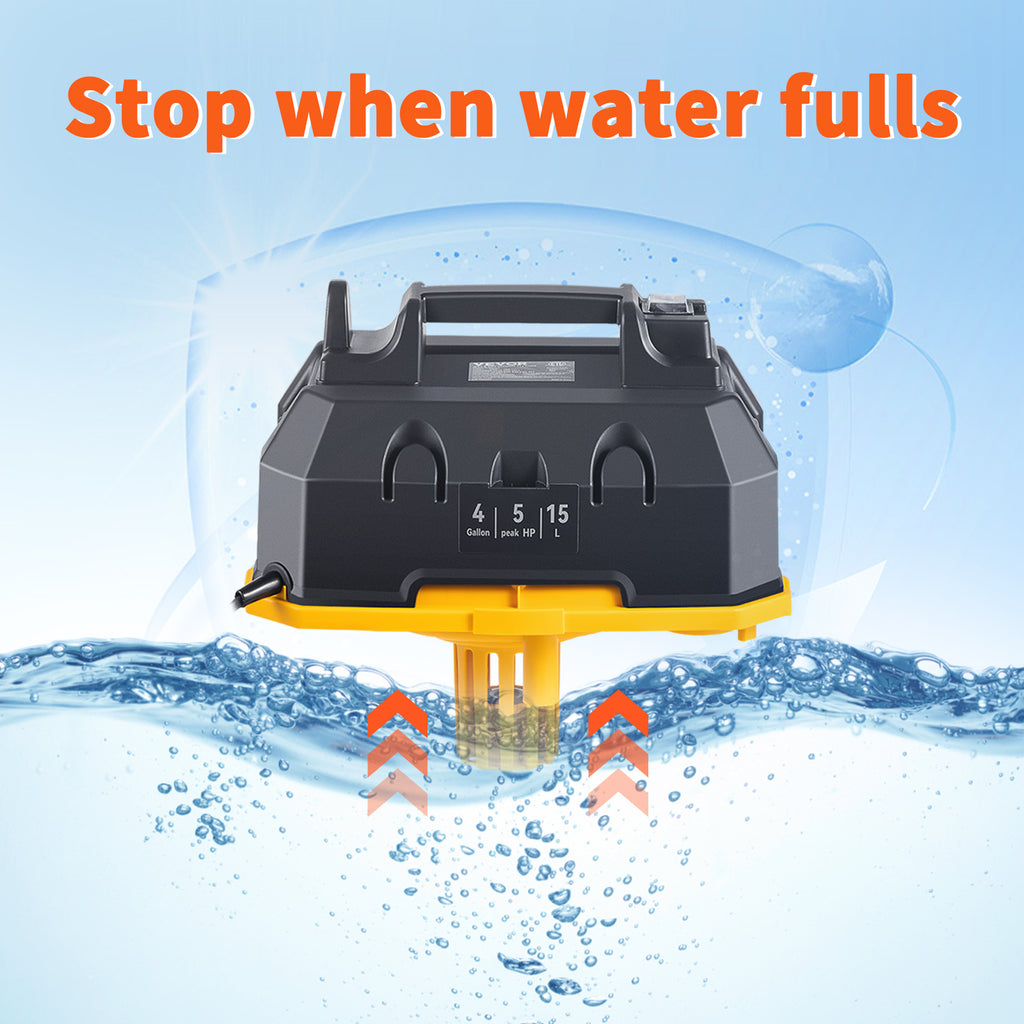 SucceBuy Portable Wet and Dry Vacuum Cleaner 15L For Car & Home Appliance 1200W Power Strong Suction Vacuum Cleaner & Air Blower