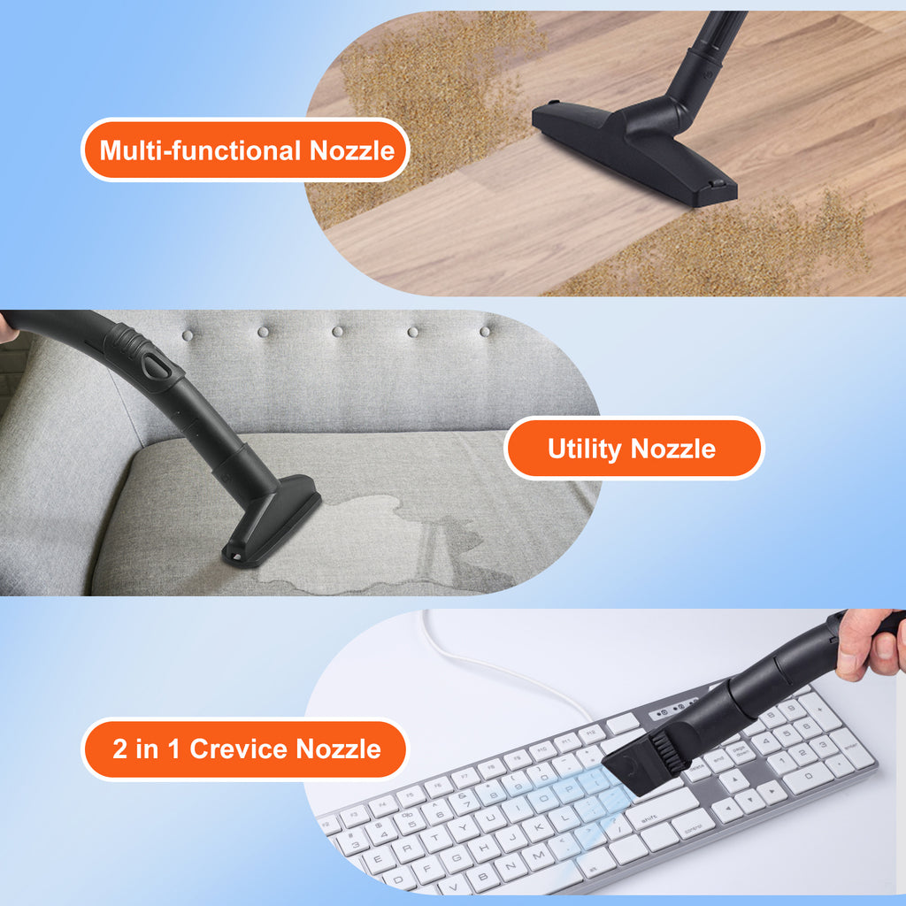 SucceBuy Portable Wet and Dry Vacuum Cleaner 15L For Car & Home Appliance 1200W Power Strong Suction Vacuum Cleaner & Air Blower